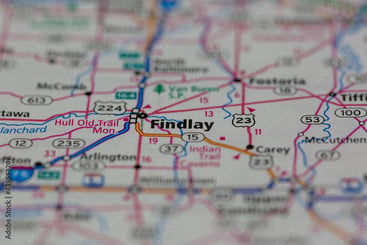 Findlay Ohio Map