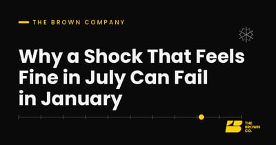 Why a Shock That Feels Fine in July Can Fail in January